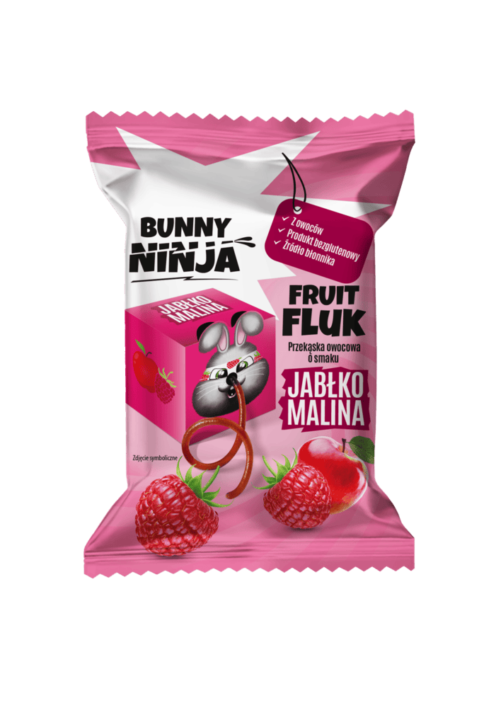 Przekąska owocowa dla dzieci bez dodatku cukru Bunny Ninja Fruit Fluk. 3